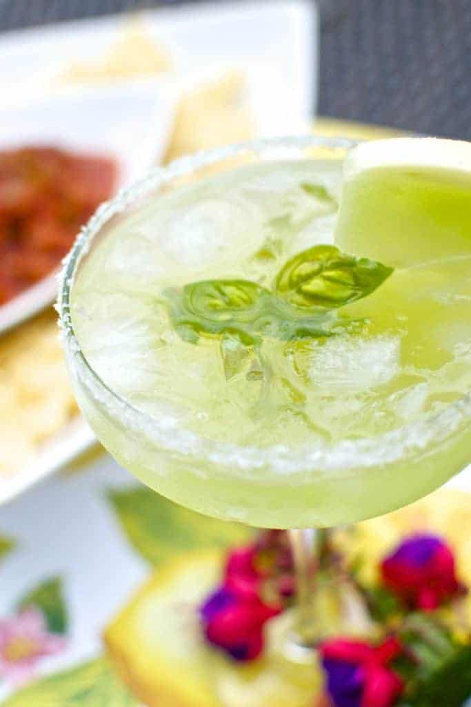 Melon-Basil Margarita