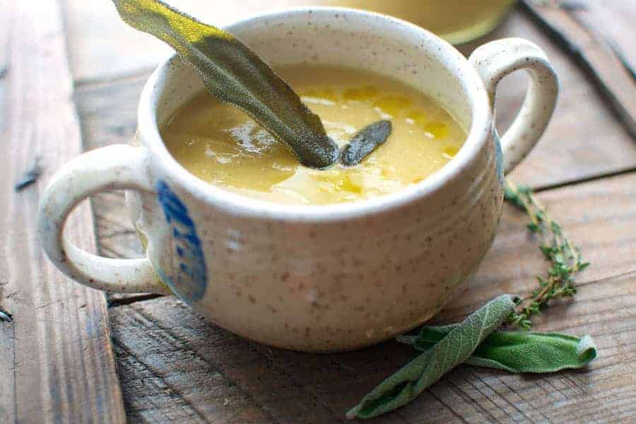 White bean & Parsnips soup is easy to make, healthy, and filling.