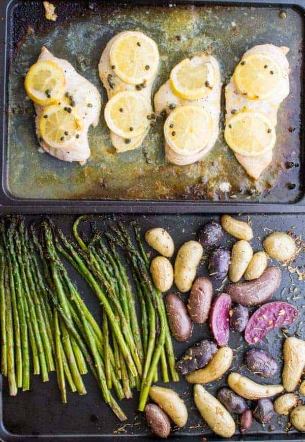 Sheet Pan Chicken Piccata