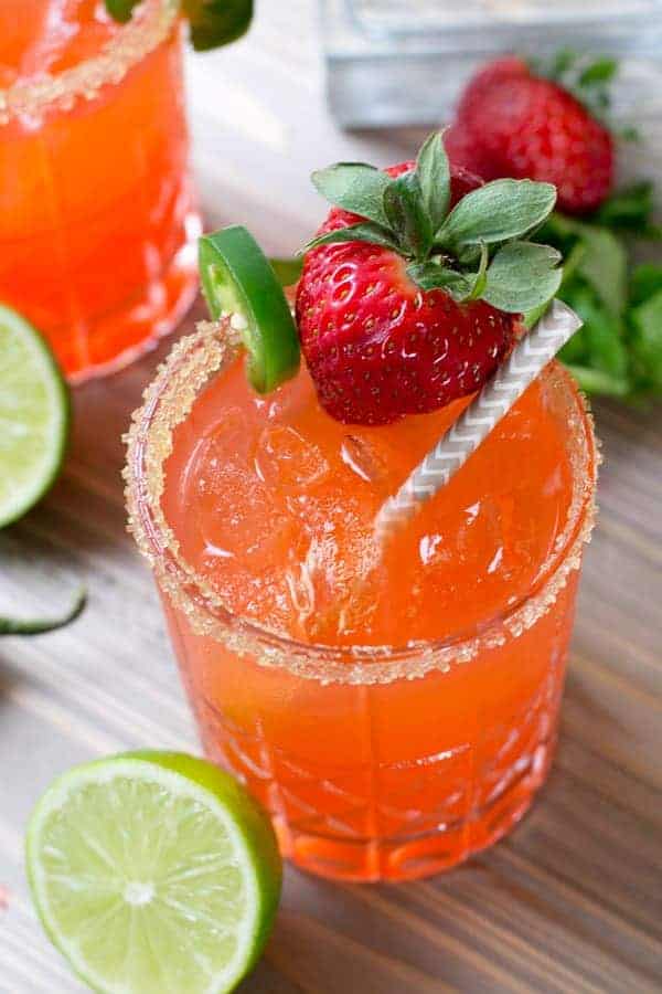 Strawberry Jalapeño Margarita