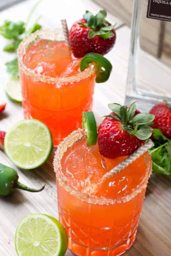 Strawberry Jalapeño Margarita