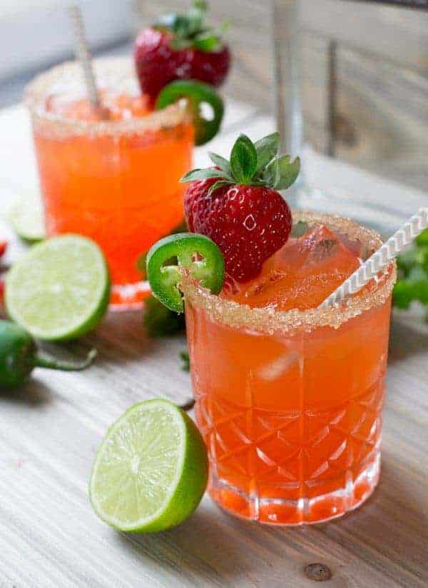 Strawberry Jalapeño Margarita