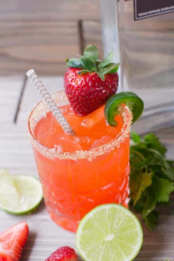 Strawberry Jalapeño Margarita