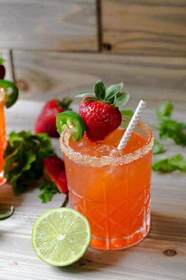 Strawberry Jalapeño Margarita