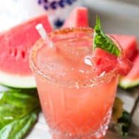 Watermelon Basil Margarita