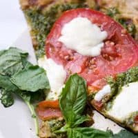 Kale & Spinach Pesto Grilled Flatbread