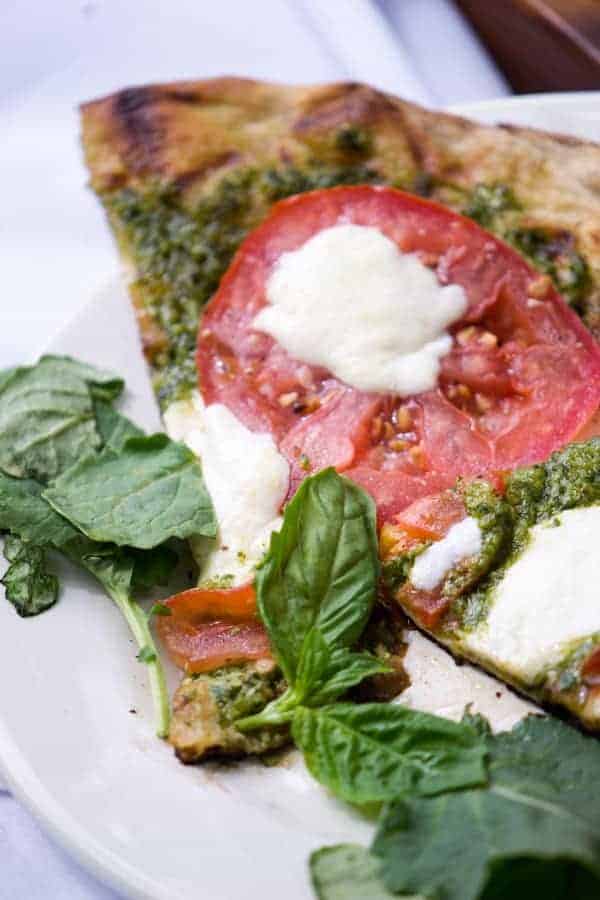 Kale & Spinach Pesto Grilled Flatbread