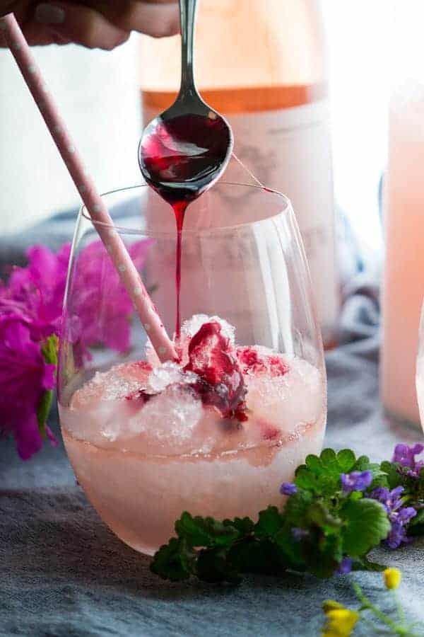 Lavender Peach Wine Slushies