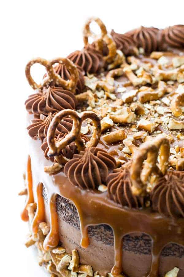 Salted Caramel Pretzel Cake | Alex's Bakery