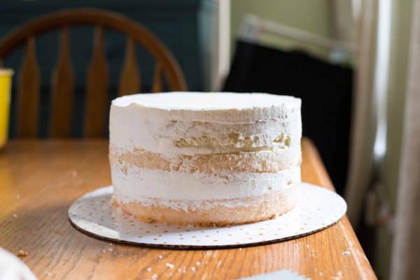 Strawberry Rosé Ombre Cake