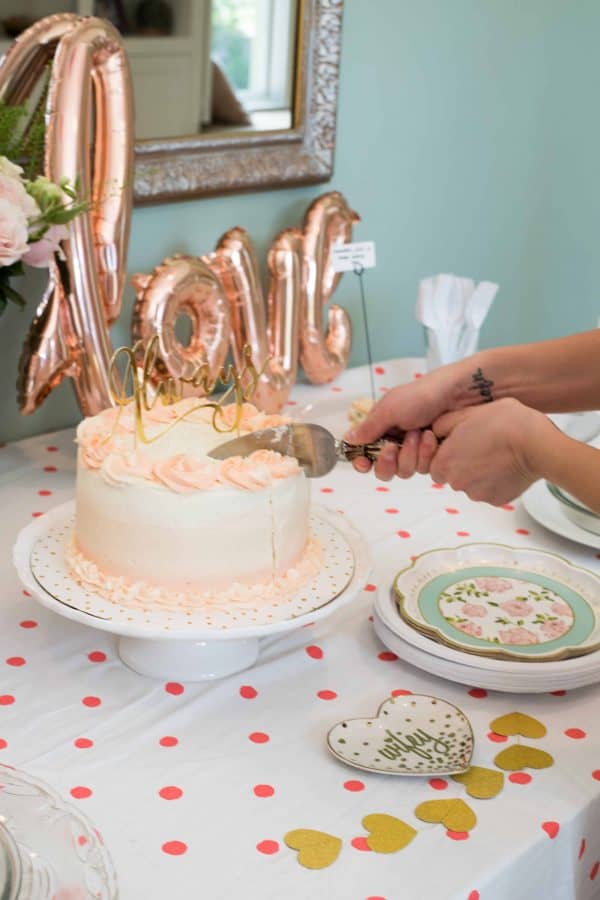 Strawberry Rosé Ombre Cake