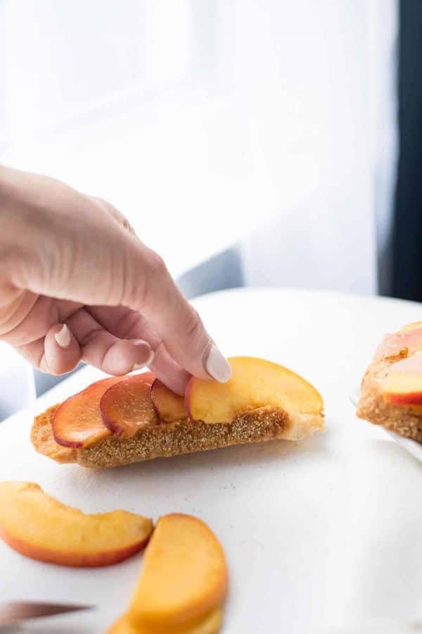 Peach & Burrata Toasts