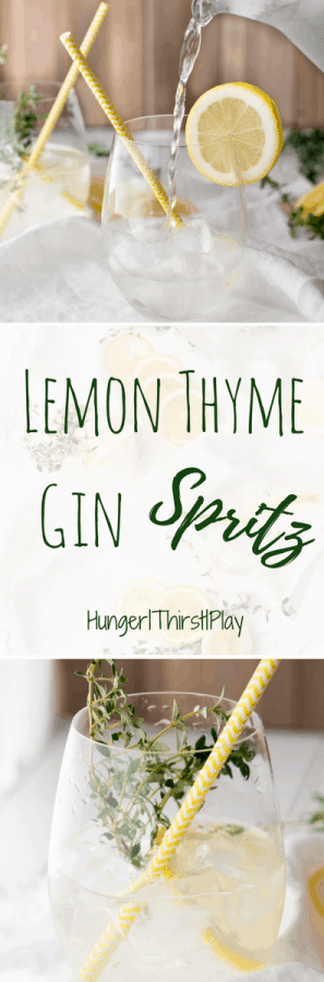 Lemon Thyme Gin Spritz