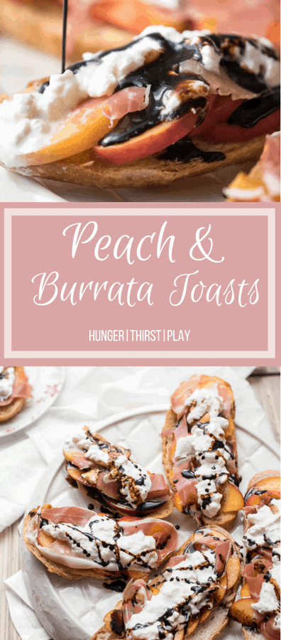 Peach & Burrata Toasts