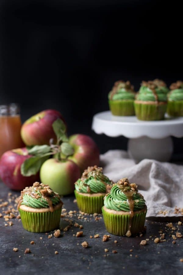 Caramel Apple Cider Cupcakes