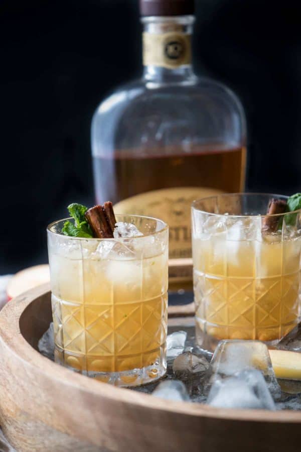 Apple Cinnamon Whiskey Smash