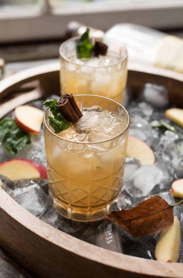 Apple Cinnamon Whiskey Smash