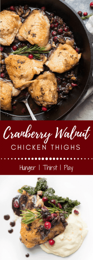 Cranberry Walnut Chicken Thighs