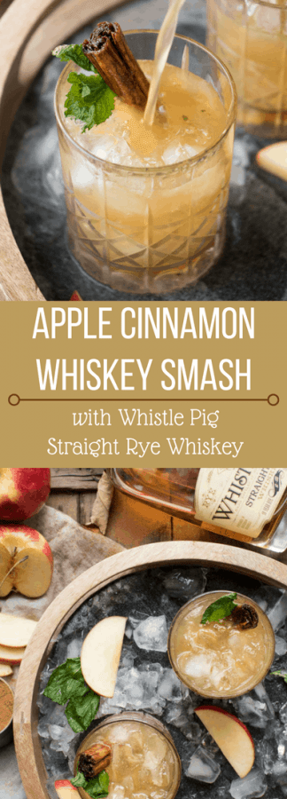 Apple Cinnamon Whiskey Smash