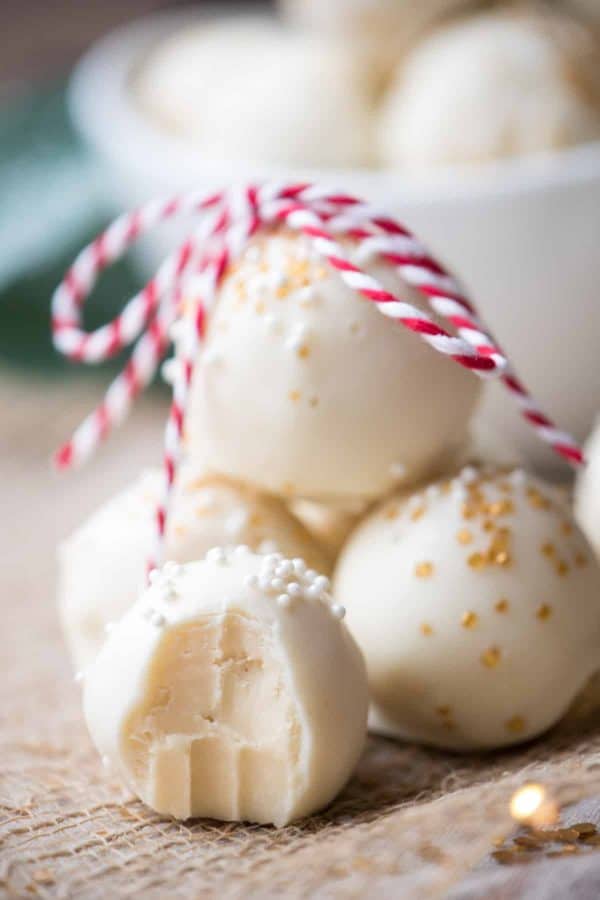 Bourbon White Chocolate Truffles