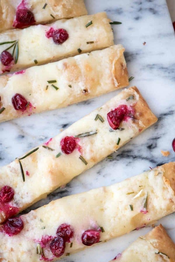 Creamy Cranberry Brie Flatbread