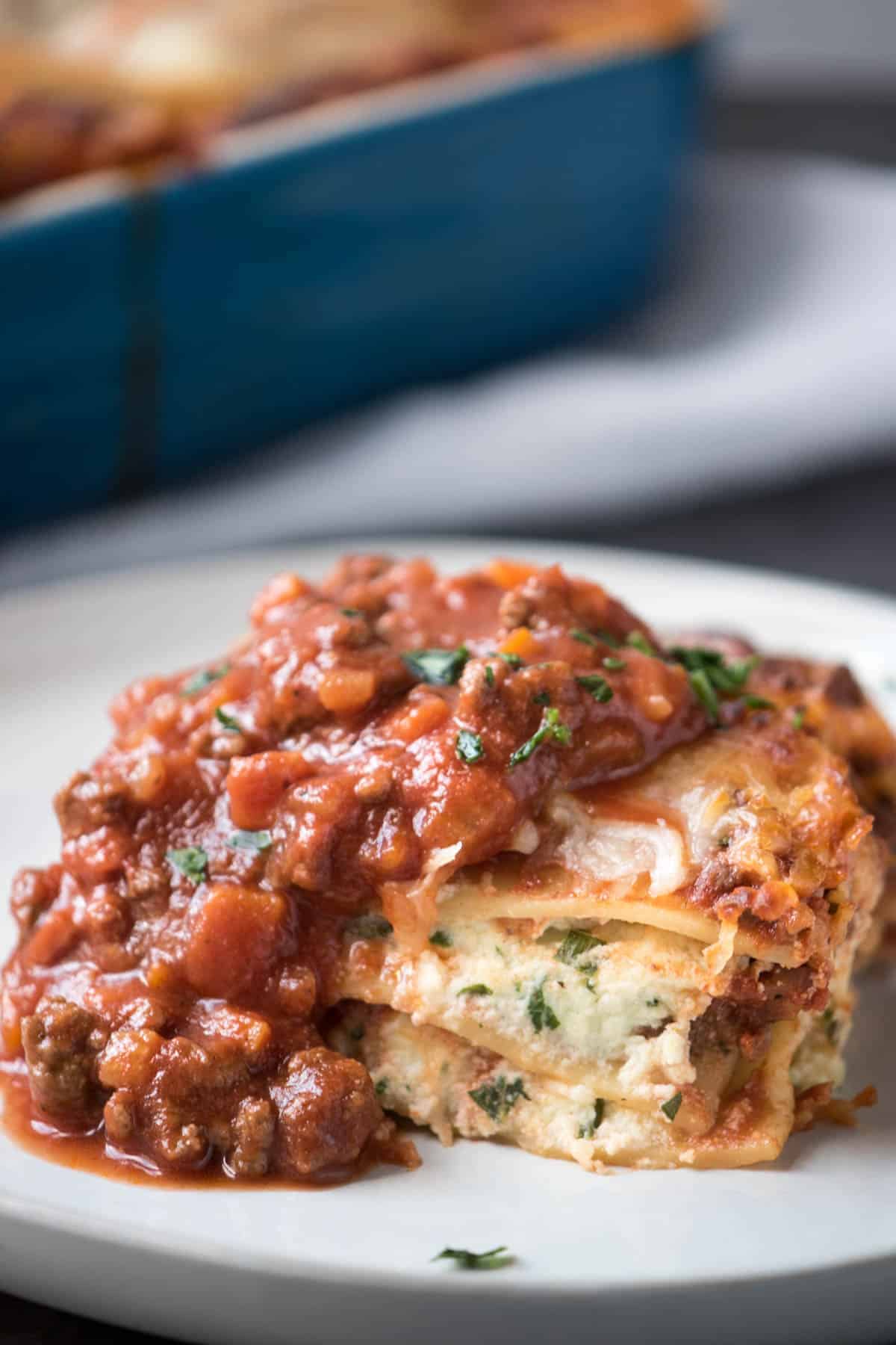 fresh herb lasagna bolognese