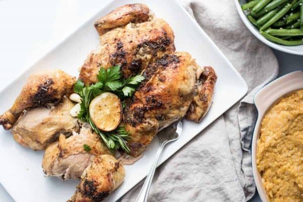 Juiciest Garlic Rosemary Roasted Chicken