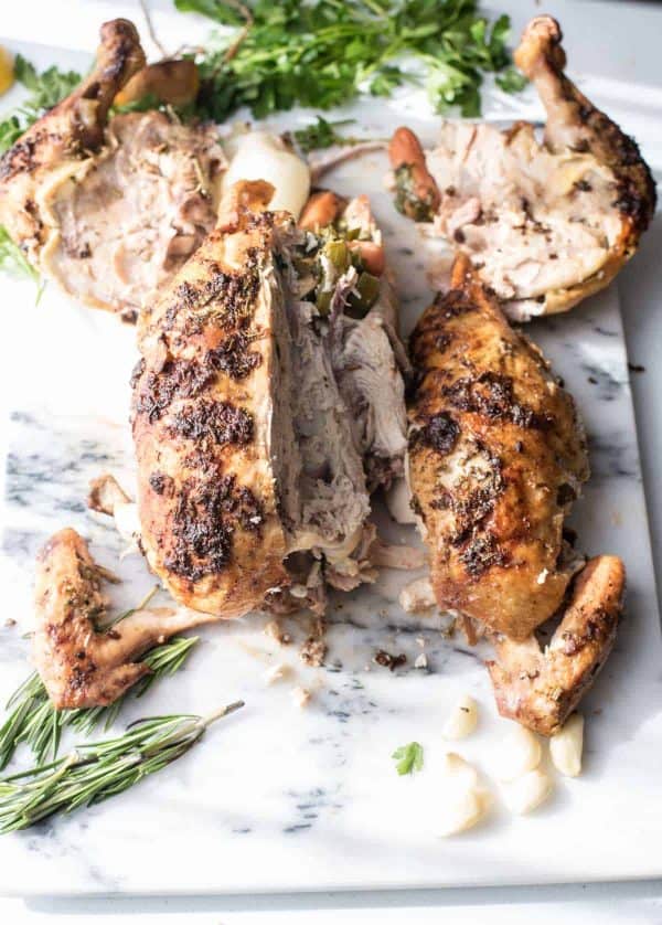 Juiciest Garlic Rosemary Roasted Chicken