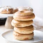 Fluffy baked gingerbread doughnuts