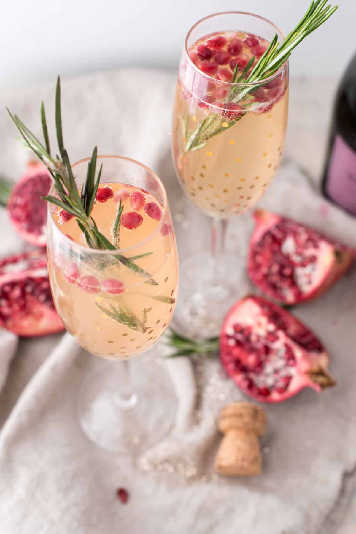 Pomegranate Prosecco Kombucha Cocktail Hunger Thirst Play