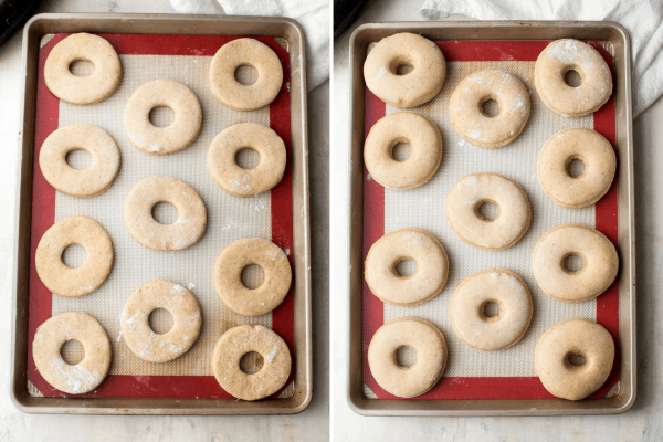 fluffy baked gingerbread doughnuts