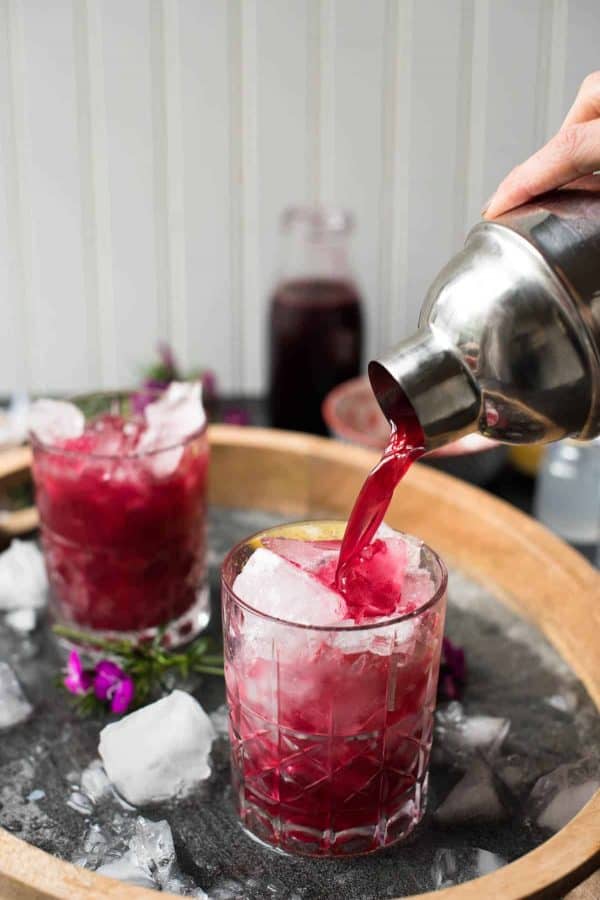 Hibiscus Bourbon Cocktail