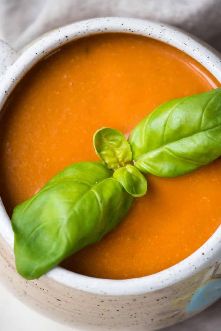 Instant Pot Creamy Vegan Tomato Soup | Hunger Thirst Play
