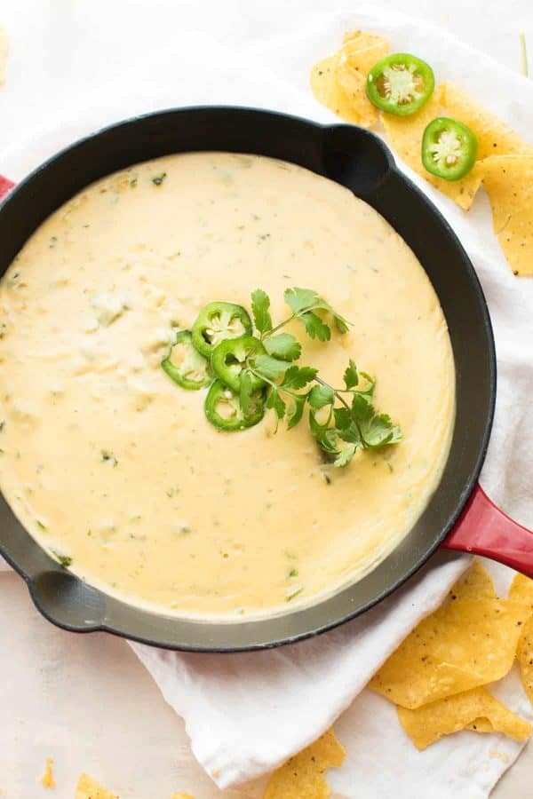 Roasted Poblano Queso Dip