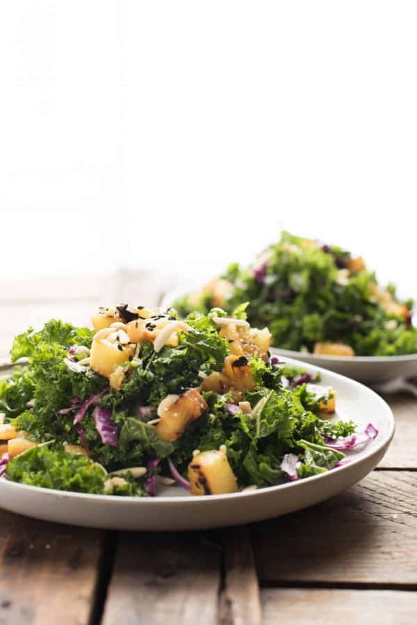 Grilled Pineapple Kale Salad