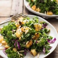 Grilled Pineapple Kale Salad