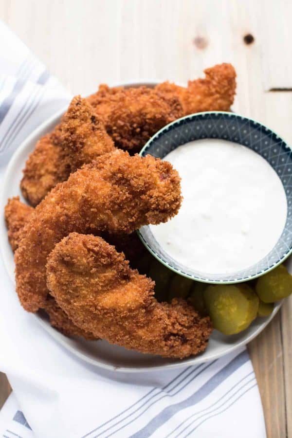 Pickle Marinated Chicken Tenders - Hunger Thirst Play