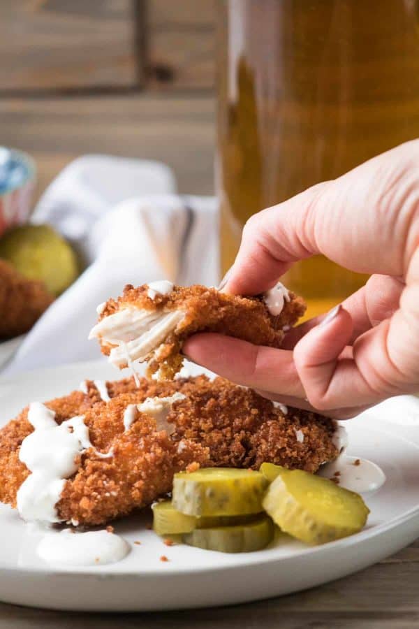 Pickle Marinated Chicken Tenders