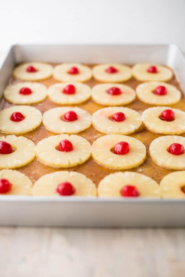 Pineapple Upside Down Cake for a Crowd