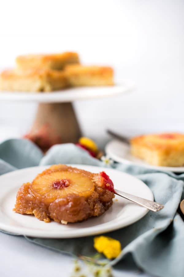 Triple Layer} Pineapple Upside-Down Cake - A Latte Food