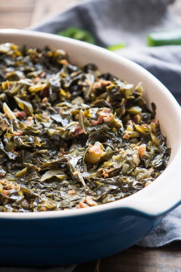 Instant Pot Collard Greens with Jalapeño and Bacon