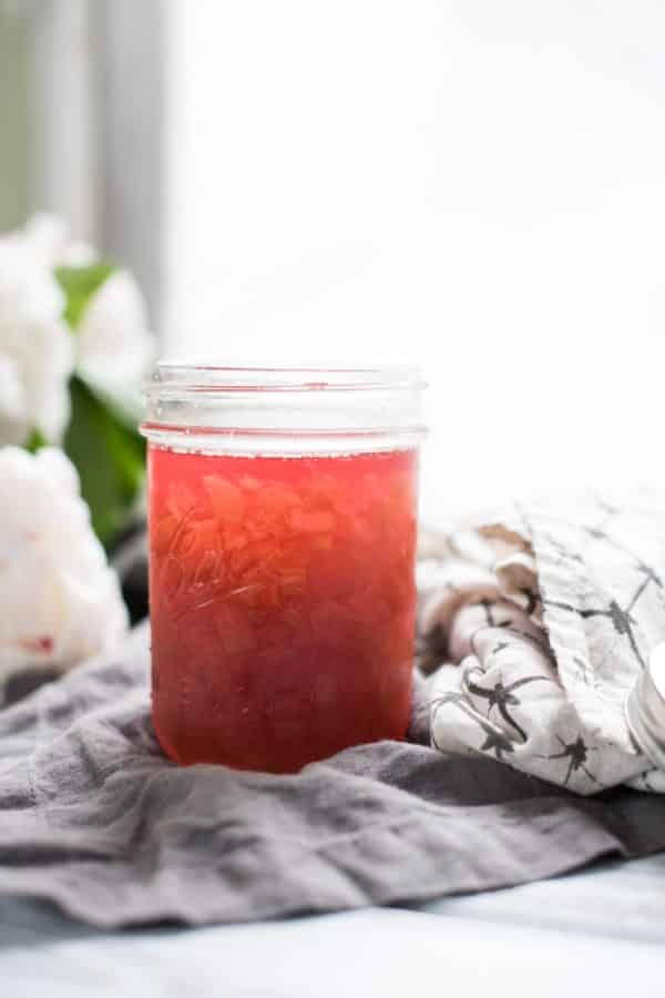 Sweet strawberries and crisp rhubarb mingle with dry rosé wine for the perfect summertime sangria.