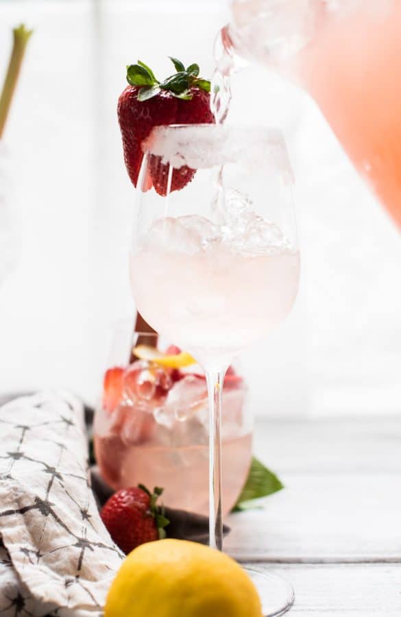 Strawberry Rhubarb Sangria