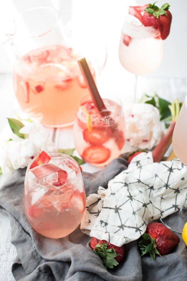 Strawberry Rhubarb Sangria