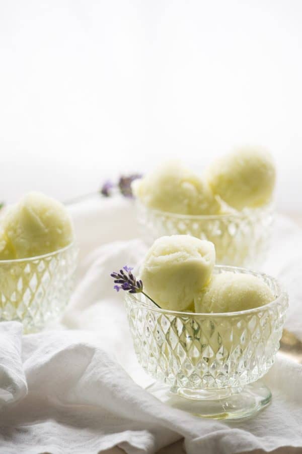 Honeydew Lavender Sorbet