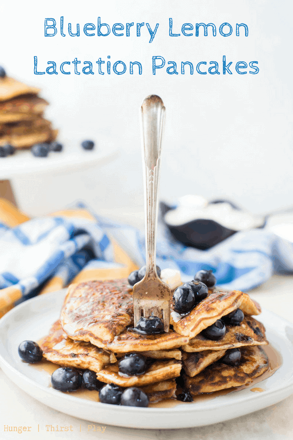 Blueberry Lemon Lactation Pancakes