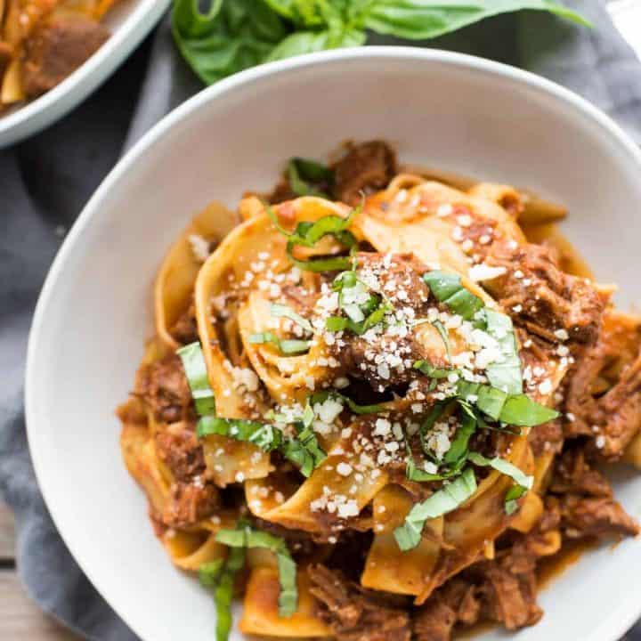 Instant Pot Lamb Ragu with Pappardelle Hunger Thirst Play