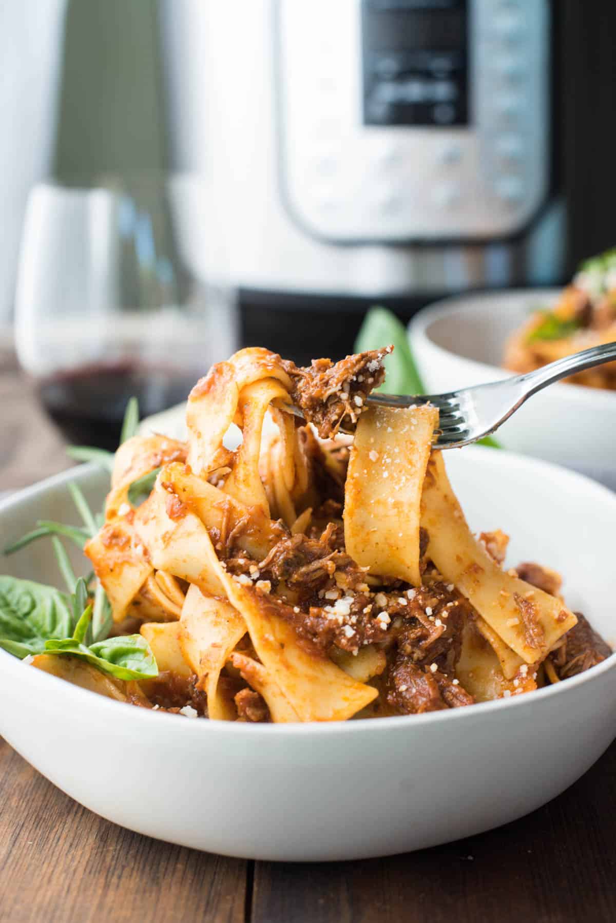 Instant Pot Lamb Ragu with Pappardelle Hunger Thirst Play