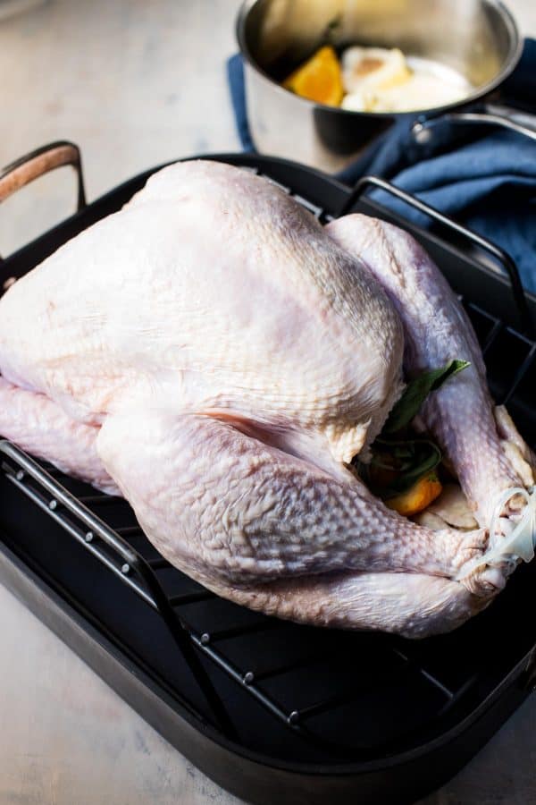 thanksgiving turkey ready to be cooked