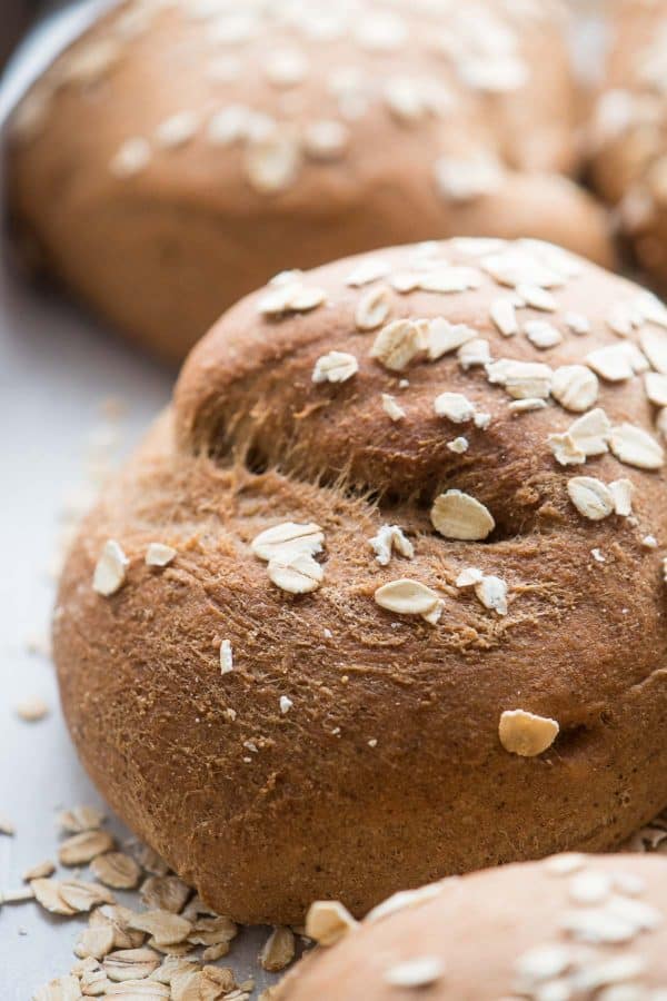 up close photo of honey wheat brown bread